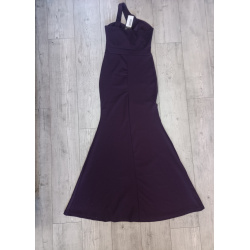 Nowa sukienka maxi fioletowa syrenka na jedno ramię Woman Vision XL