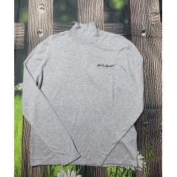 Karl Lagerfeld Golf Damski Signature Knit Turtleneck Szary rozmiar L Premium NOWY