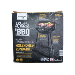 🔥🍖 Okrągły grill na węgiel drzewny z regulacją rusztu 🍖🔥