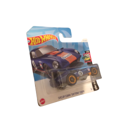 💙🏎️ Autko Hot Wheels Shelby Cobra Daytona Coupe – niebieskie z pomarańczowym pasem 🏎️🧡