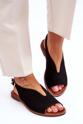 Sandały Model Lewski Shoes 3220X Black Zamsz - Step in style