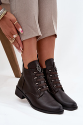 Botki Model Nevalia ASA198-21 Brown - Step in style