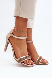 Sandały Model Zazoo 33282 Gold - Step in style