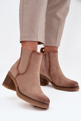 Sztyblety Model Zelia XJ-818A Beige - Step in style