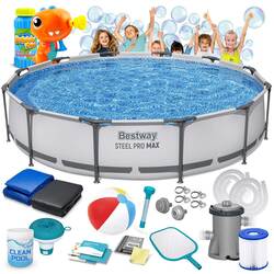 Basen ogrodowy stelażowy 366 x 76 cm 16w1 Bestway 56416 maszynka do baniek GRATIS