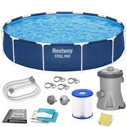 Basen ogrodowy stelażowy 366 x 76 cm zestaw 7w1 Bestway 56681