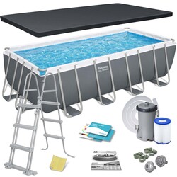 Basen ogrodowy stelażowy 488 x 244 x 122 cm 12w1 Bestway 56670