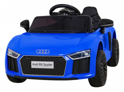 Audi R8 na akumulator dla dzieci Niebieski Pilot EVA Wolny Start MP3 LED