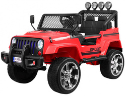 Autko terenowe Raptor Drifter Czerwony Pilot Napęd 4x4 Schowek Wolny Start MP3 LED