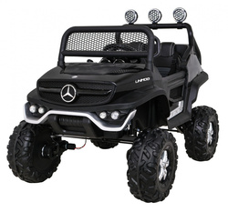 Mercedes Benz Unimog dla dzieci Czarny Terenowy 4x4