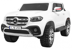 Mercedes Benz X-Class dla dzieci Biały Pickup Pilot Napęd 4x4