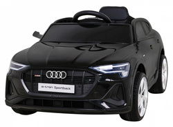Audi E-Tron Sportback dla dzieci Czarny Pilot Napęd 4x4 Wolny Start Radio MP3 LED