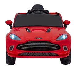 Aston Martin DBX na akumulator dla dzieci Czerwony Pilot EVA Pasy Wolny Start Audio LED