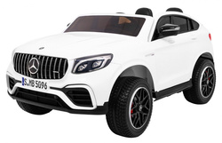 Auto Mercedes GLC 63S dla dzieci Biały SUV Napęd 4x4