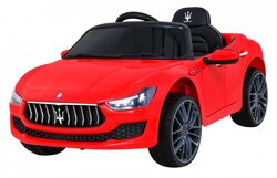 Maserati Ghibli na akumulator dla dzieci Czerwony Pilot Wolny Start EVA MP3 USB LED