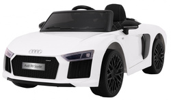 Audi R8 Spyder na akumulator Biały Pilot