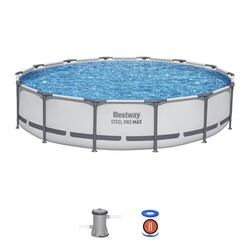 Basen stelażowy Steel Pro MAX 427x84 14FT BESTWAY 3w1 Pompa Filtr II