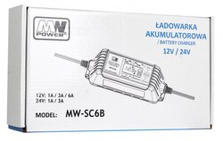 Ładowarka akumulatorowa z Wyświetlaczem LCD 12V i 24V 2 Tryby specjalne
