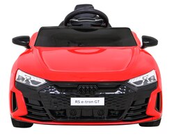 Audi RS E-Tron GT na akumulator Czerwony Pilot Napęd 4x4 Radio MP3 LED EVA