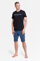 Piżama Męska Model Zed 38366-55X BlueGrey - Henderson