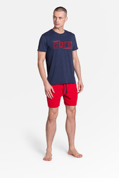 Piżama Męska Model Oxford 38285-59X NavyRed - Henderson
