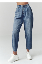 Spodnie Jeansy Damskie Model C52 Blue Jeans - Makadamia