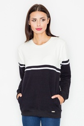 Bluza Damska Model M511 BlackEcru - Figl