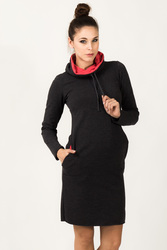Sukienka Model Kaja 6 Dark GreyCoral - Tessita