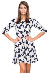 Sukienka Model T2111 FlowersNavy - Tessita