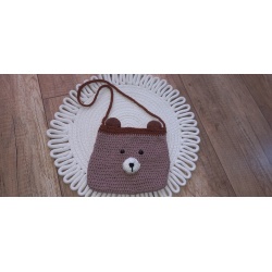 Dziecięca Torebka Niedźwiadek Handmade – Szydełko, Prezent