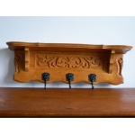 Drewniany wieszak, 3 wieszaki