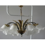  Żyrandol metaloplastyka 8 ramienny