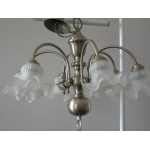 Mosiężny żyrandol 6 ramienny