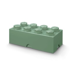 LEGO pojemnik klocek ósemka oliwkowy