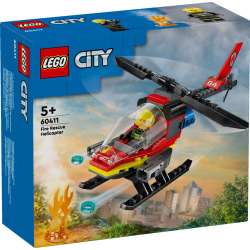 🚒 LEGO CITY 60411 Strażacki Helikopter Ratunkowy 🚒 AUKCJA OD 1 ZŁ 🔥🚁 OUTLET