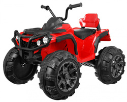 Quad ATV na akumulator dla dzieci Czerwony Koła EVA Radio MP3 LED Wolny Start