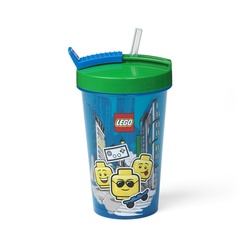 LEGO kubek ze słomką Iconic Boy