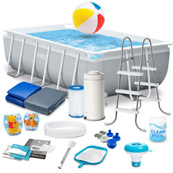 Basen ogrodowy stelażowy 300 x 175 x 80 cm zestaw 18w1 INTEX 26784