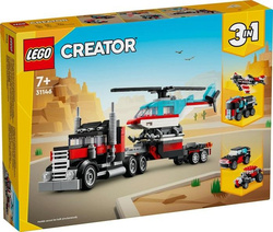 LEGO CREATOR 31146 Ciężarówka z platformą i hel..