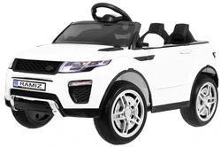 Autko Rapid Racer elektryczne dla dzieci, Biały SUV Pilot