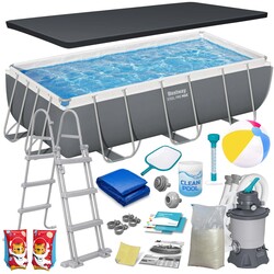 Basen ogrodowy stelażowy 404 x 201 x 100 cm 18w1 56442 Bestway