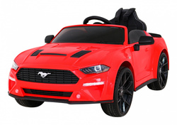 Autko Ford Mustang GT na akumulator dla dzieci Czerwony