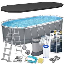 Basen ogrodowy stelażowy 549 x 274 x 122 cm 12w1 Bestway 56710