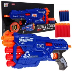 6-lufowy Karabin dla dzieci 8 Blaze Storm 10 długich Pocisków z pianki Ręczny mechanizm