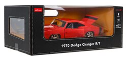 1970 Dodge Charger RT czerwony RASTAR model 1:16 Zdalnie sterowane auto Pilot