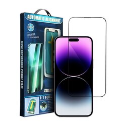 5D Full Glue Tempered Glass - do iPhone 16 Pro Max 17 Pro Max czarny aplikator