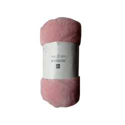 🛏️ Duży, Puszysty i Miły w Dotyku Koc 150 x 200 cm – Home Deco – Różowy Komfort i Urok 🌸🧶💖