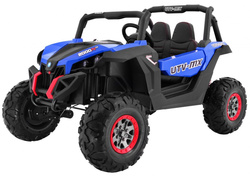 Buggy SuperStar dla dzieci Niebieski MP4 Napęd 4x4 Pilot Bagażnik LED Blokada drzwi