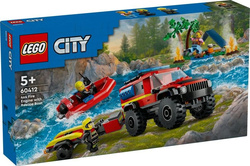 LEGO CITY 60412 Terenowy wóz strażacki z łodzią