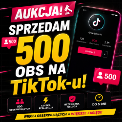 500 obserwujących na TikTok – realizacja do 5 dni